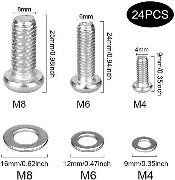 Rodzaje śrub do montażu TV