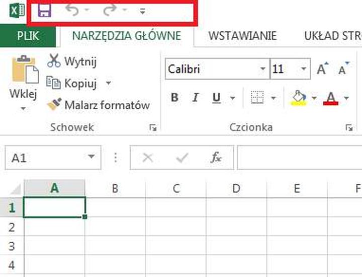 Ustawienie paska narzędzi na dole ekranu