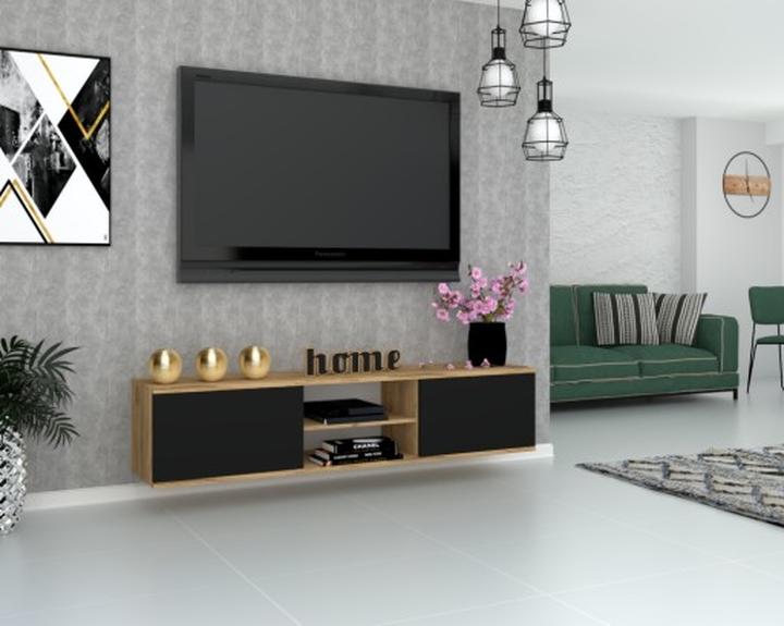 Aranżacja pod wiszącym telewizorem