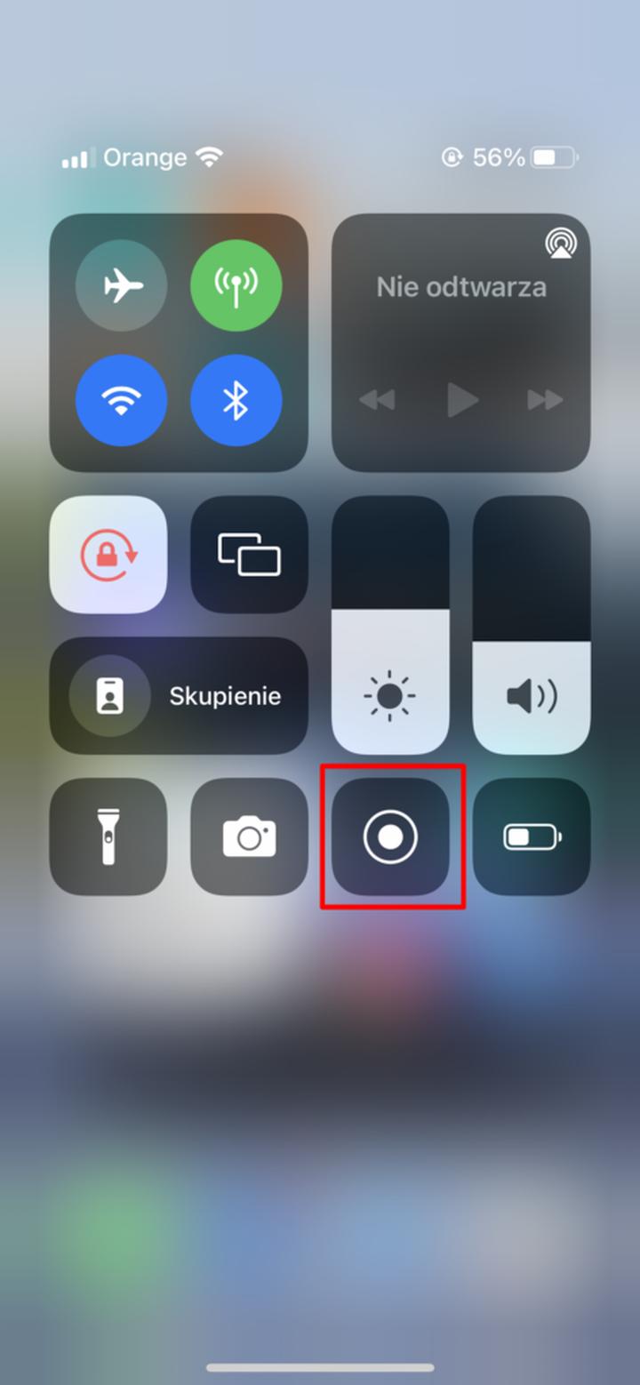 Nagrywanie ekranu iPhone 7