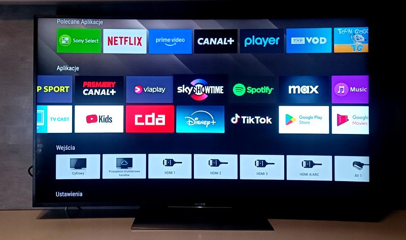 Instalacja aplikacji na telewizorze Sony